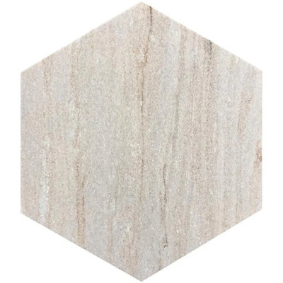Carrelage hexagonal et sable 10 x 10 po Mirage