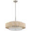 Lustre suspendu cylindrique 6 lumières en nickel-1633834703