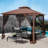 10 x 10 FT Pop Up Gazebo Outdoor Canopy，Instant Patio Gazebo Sun Shade Canopy-99343029