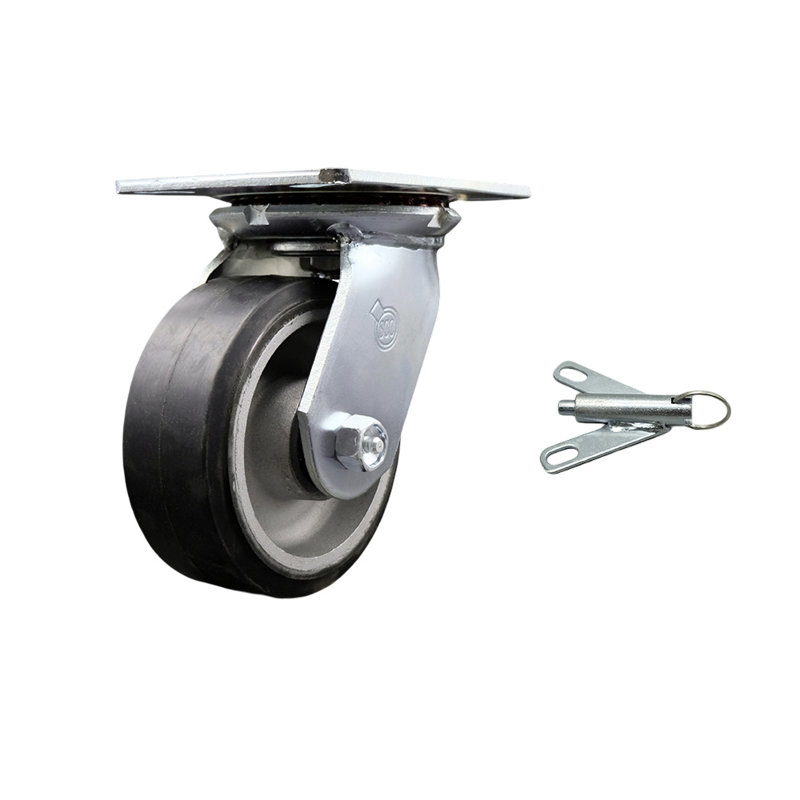 Rubber on Aluminum Caster
