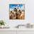 Funny Animal Meercat Selfie by The Creative Bunch Studio Framed Canvas Wall Art Print-1950578980