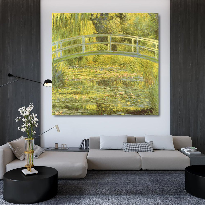 L'étang et le pont Water Lily, H 36 po x l 38 po