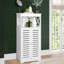 Armoire de rangement blanche sur pied
