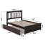 Huntsville Full Platform Bed with Trundle-509638842