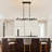 Faustena 12 - Light Dimmable Bubble Glass Sputnik Modern Linear Chandelier-755980356