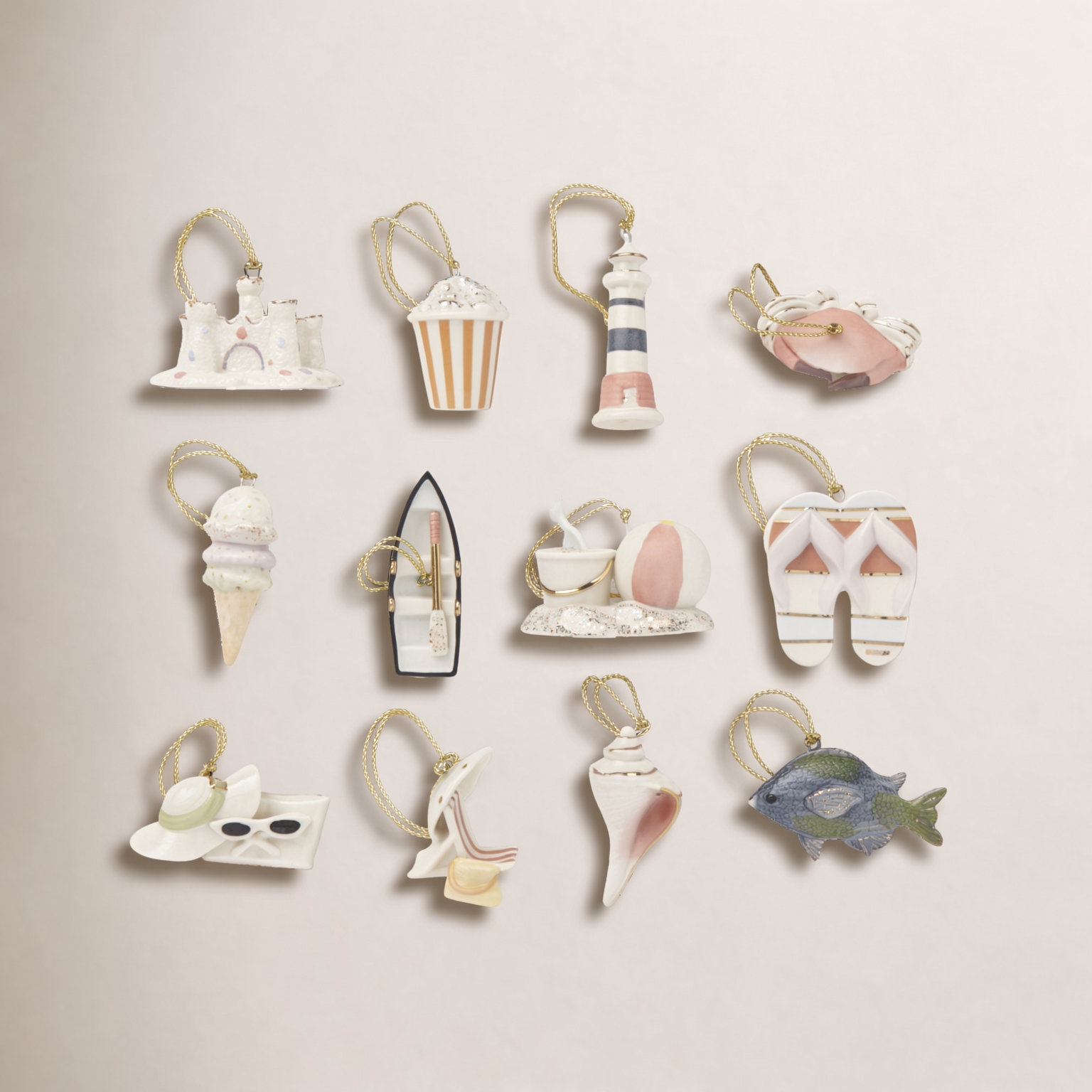 Summer 12-Piece Mini Ornament Set
