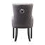 Cordes Velvet Dining Chair - Ergonomic Scoop Knockerback and Solid Wood Legs - Button back Armchair for Dining Room Living Room Restaurants - Single-273647018