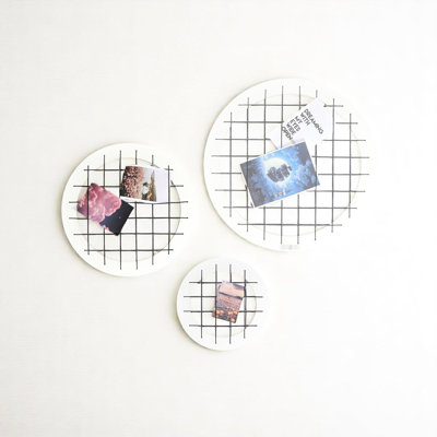 Black Wood Circle Memory Board , 3 Different Sizes, Personalize Your Hallway With Photos Boards Wall Decor, Piece Playful Design For Decor