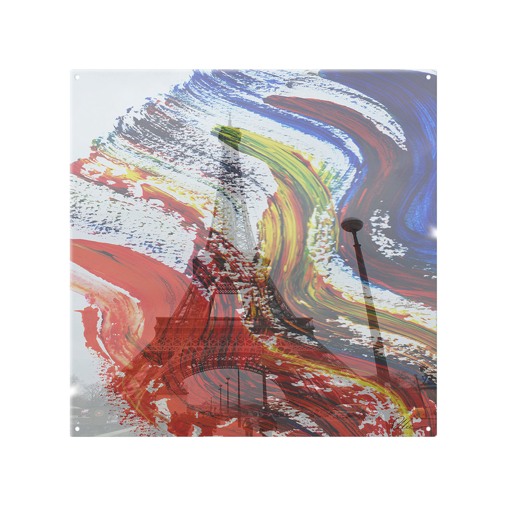 Paris In Paint Splash Back