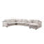 Canapé modulaire en tissu 141,5 po Chenille-412282876