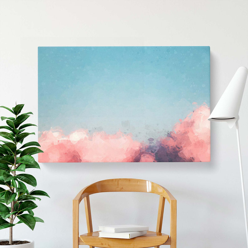 Migrating Birds In Abstract - Wrapped Canvas, 60cm H x 91cm W x 3cm D
