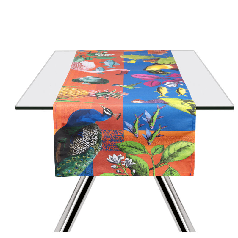 Excelsa table runner Rhapsody cotton 45x140 cm multicolor