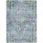 Tapis bleu sarcelle lavable à la machine intérieur / extérieur Xhevrie-742755582