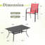 Ensemble de salle à manger rectangulaire avec chaise empilable PVC-coated polyester-851674659