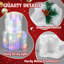 3 boîtes de décoration de Noël illuminées blanches