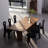 Brown Rectangular Solid Wood Dining Table-110508814