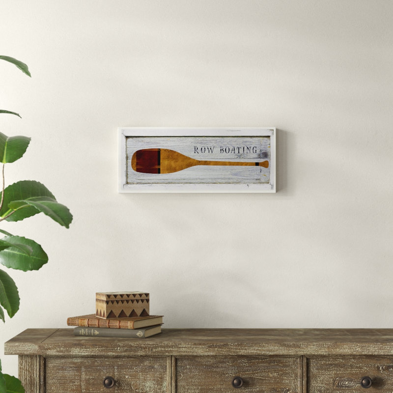 « en planches look rame row voiliering », impression, Plaque murale, H 7 po x l 17 po x P 0,5 po