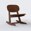 KufenKarl Rocking Chair, Unique Handmade Chair, Solid Wood Rocking Chairs, Sturdy Rocker Chair-85513755