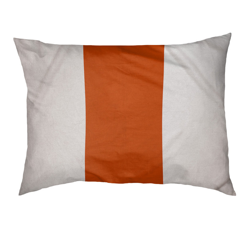 Polyester Pet Bed, Medium (28" W x 18" D x 6" H), White/Orange
