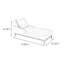 Chaise longue en similicuir Simple Fashion Leisure