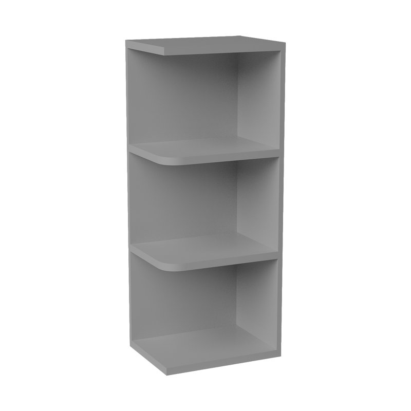 Tablette murale, Gris, 9" W x 30" H x 12" D