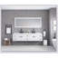 Miroir de salle de bain mural à DEL avec anti-buée, mémoire, 3 températures de couleur et éclairage à intensité variable