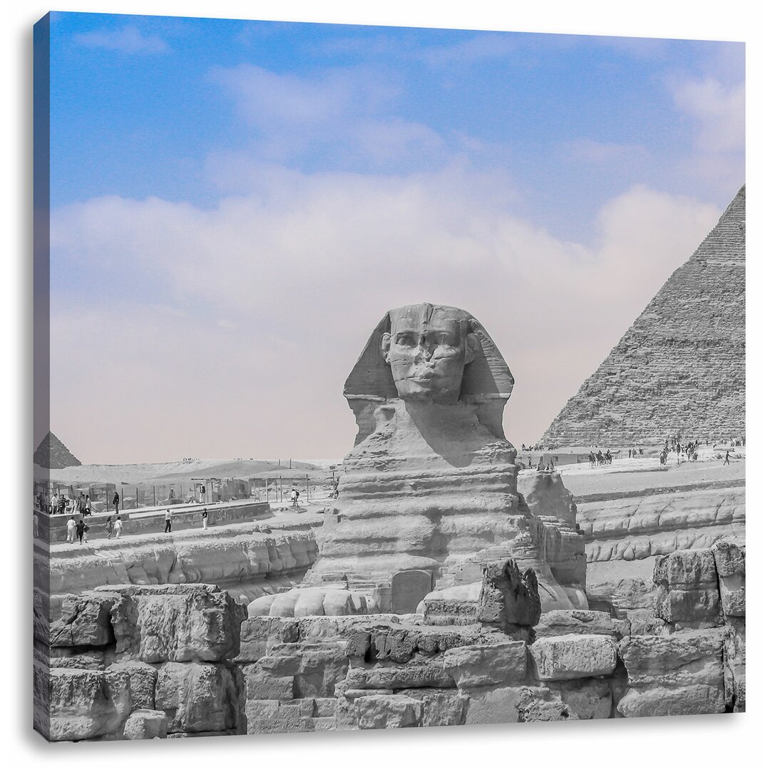 Leinwandbild Wunderschöne Sphinx in Gizeh