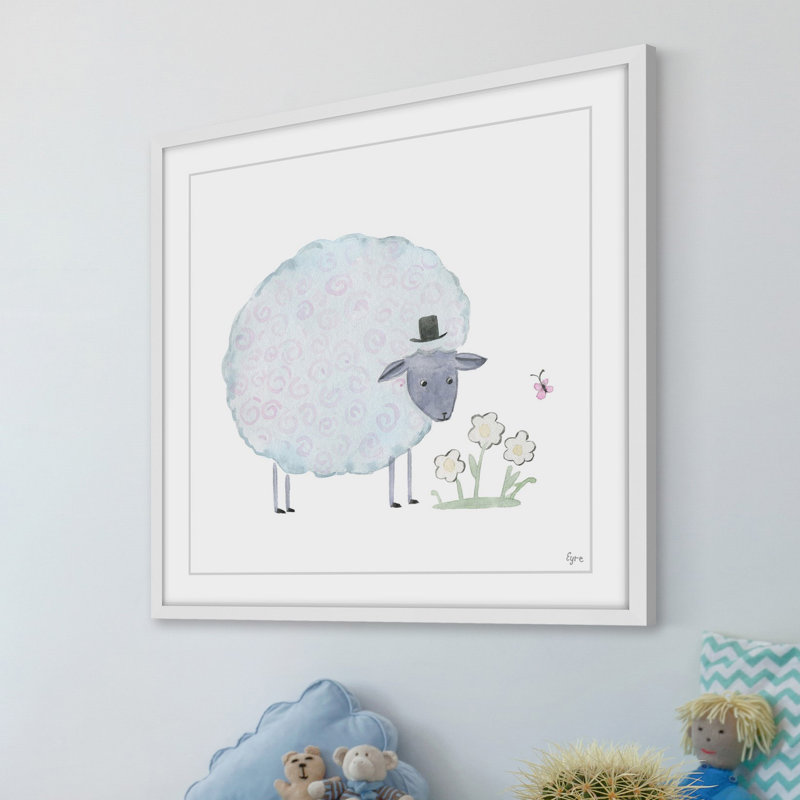 «Noble Sheep», reproduction encadrée, H 24 po x l 24 po x P 1,5 po