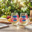 Ensemble de 2 verres à vin sans pied sous licence officielle MLB, 50 cl.-1216226740