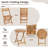 Olus 2 - Person Acacia Wood Patio Dining Set with Round Table