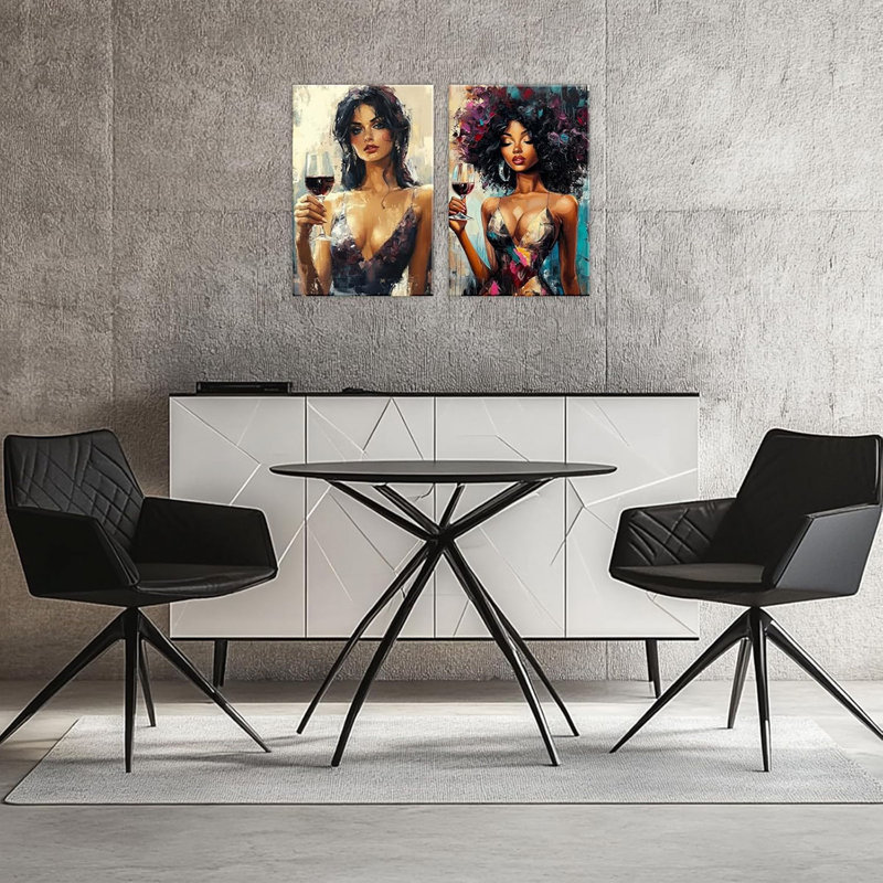 2 Piece Wrapped Canvas Wall Art