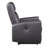 Brown Power Recliner With Square Armrest