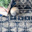 Tapis bleu / blanc Hilburn Southwestern-562269820