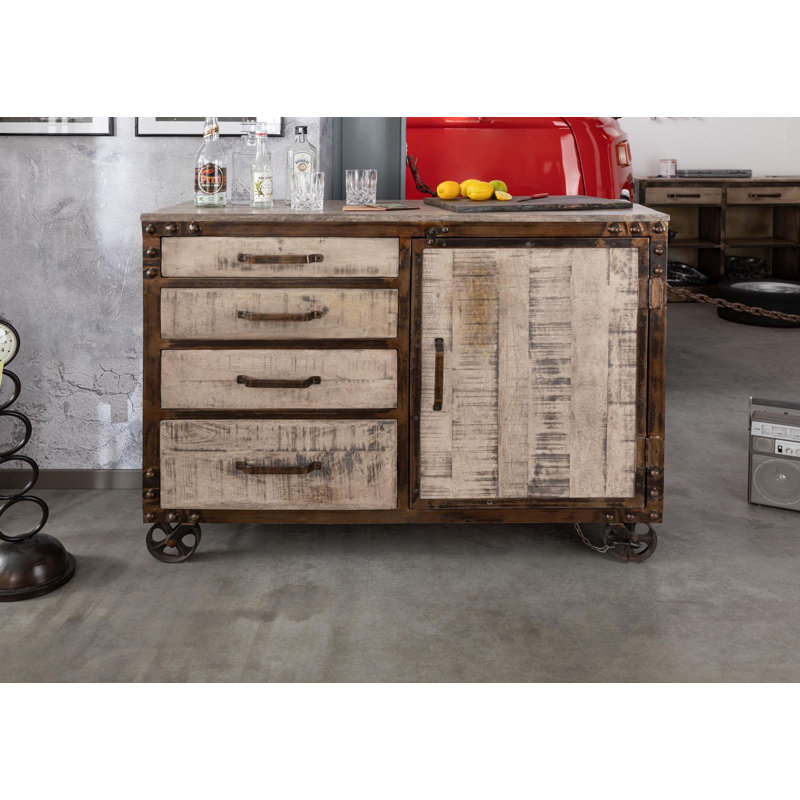 Heavy Industry 120cm Sideboard, Brown
