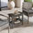 Outsunny Shower Bench, HDPE Shower Stool With Handle, Storage Shelf For Indoor Outdoor, Dark Gray
