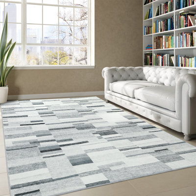Tapis gris lavable Enasia