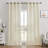 Carthamus Polyester Linen like Textured Gromments Curtain Pair-1878458524-1878164772