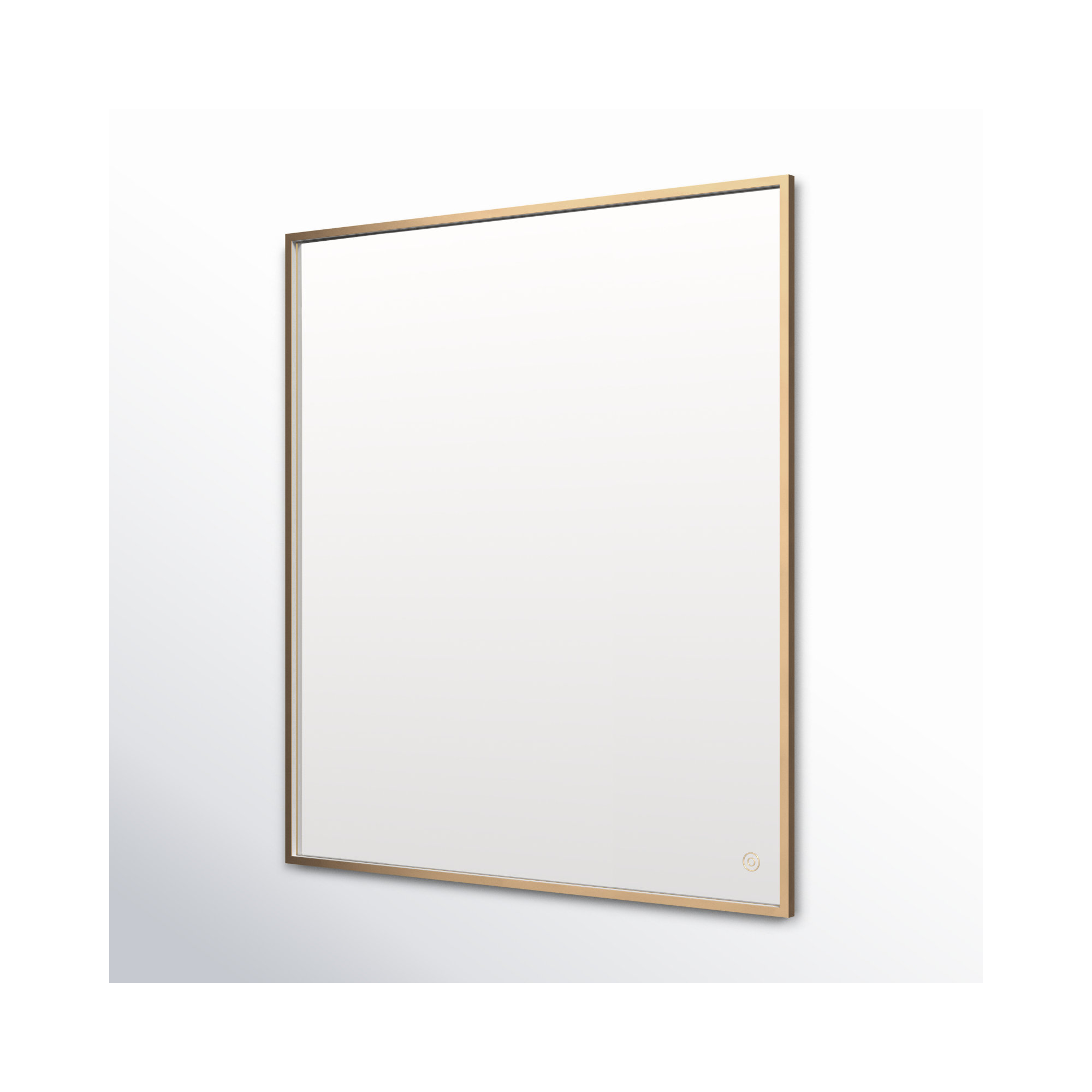 Piche Aluminum Mirror, 36" x 40", Brass