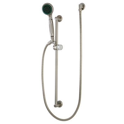 Kingston Brass Made to Match Shower System with Slide/Grab Bar and Hand Shower