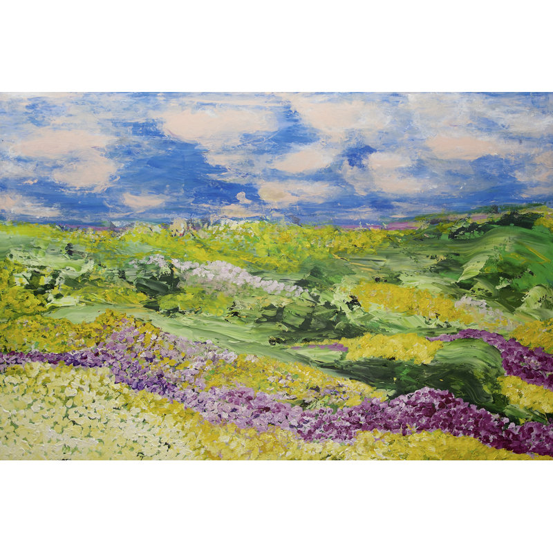 French Valley by Allan Friedlander - Painting Print, Wrapped Canvas, 20cm H x 30cm W