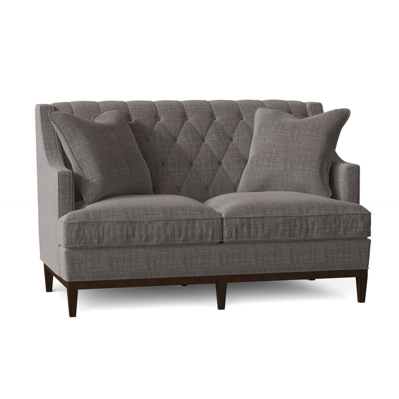 Causeuse accoudoir encastré 60" Carmel, Gris, Café