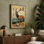 Mountain Deer Japandi - Wrapped Canvas-1193588979-1193588974