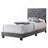 Charming Gray Twin Bed With Storage-1405674388