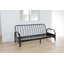 Accoudoirs réglables en métal avec cadre de futon de style contemporain l 78 po Shamritsky