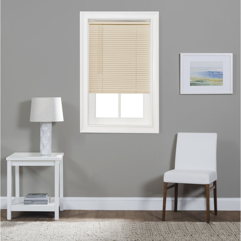 Semi Sheer Horizontal/Venetian Blind, Alabaster, 26"W x 64"L