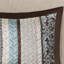 Courtepointe bleue double / grand avec 5 pièces et coussins décoratifs, tissu, motifs traditionnels, matériau froissé, style de pièce, motifs géométriques, fer lavable à la machine-117361270-117361268