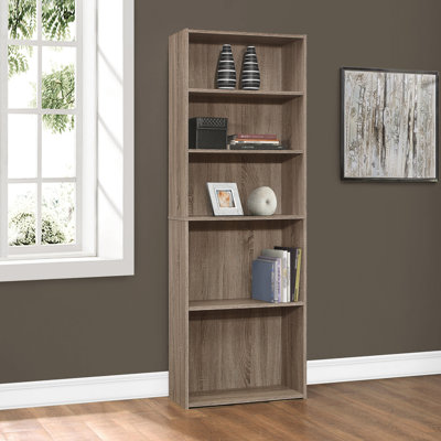 Bibliothèque, bibliothèque, 6 niveaux, H 72 po, bureau, chambre à coucher, stratifié, transitionnel
