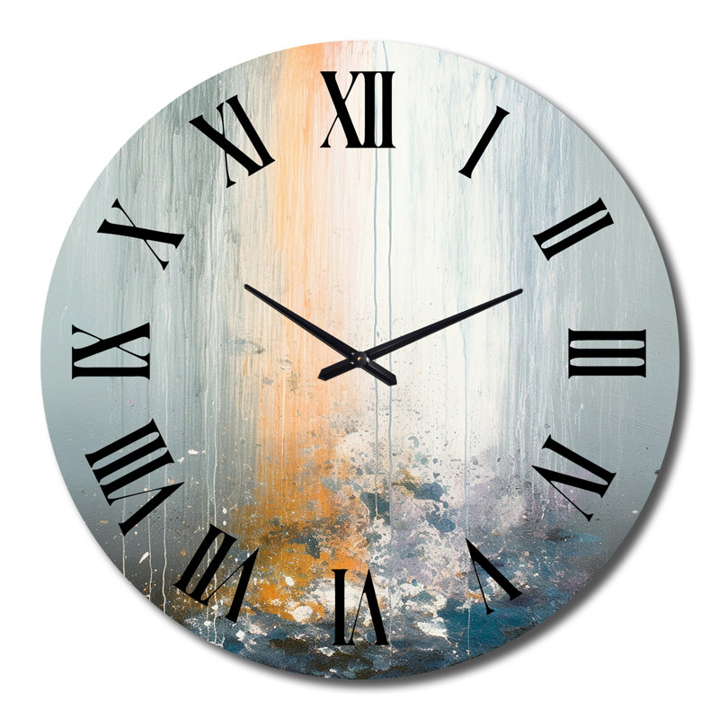 Horloge murale en métal, Très grand
