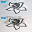 Rachna 5-head 60cm LED Integrated Semi Flush Mount Ceiling Light-1103130240-1103130241
