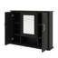 Pharmacie murale 36 po avec miroir - Rangement de salle de bain moderne à 3 portes (meuble-lavabo non inclus)-1219623588